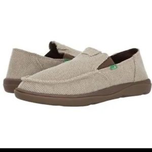 Sanuk Mens Vagabond Tripper Slip On Loafer - Natural Tan BRAND NEW WITH TAGS